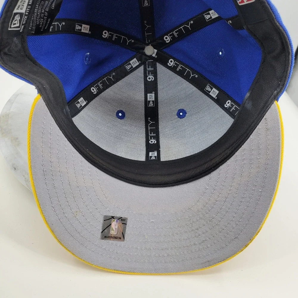 Golden State Warriors New Era 2022 NBA Finals Snapback Hat Blue Basketball
